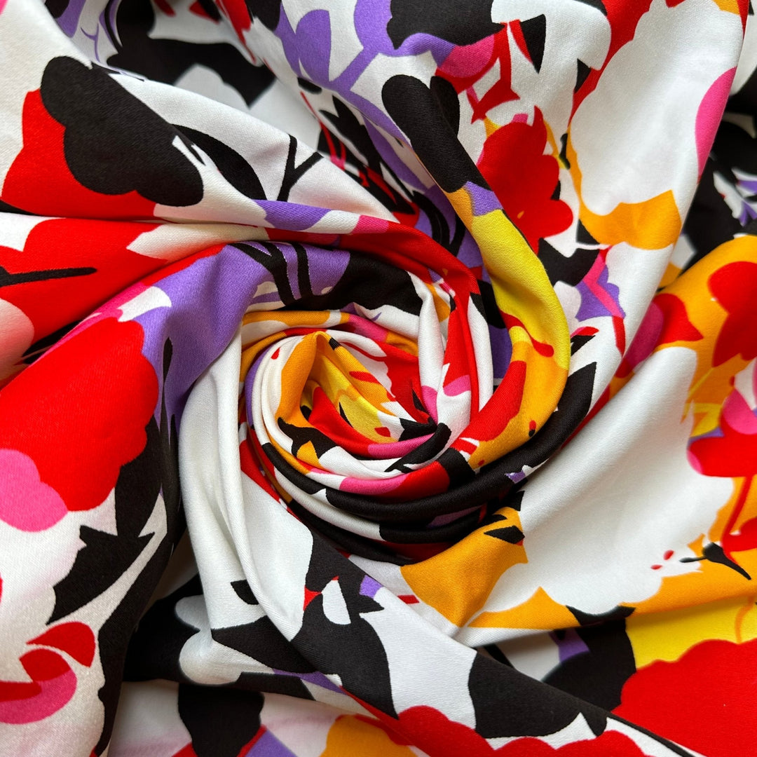 Summer Garden - Cotton Blend Woven - Multi Floral - Bundles - True Deadstock fabric Fabric by private - Sustainable Textile | FABCYCLE