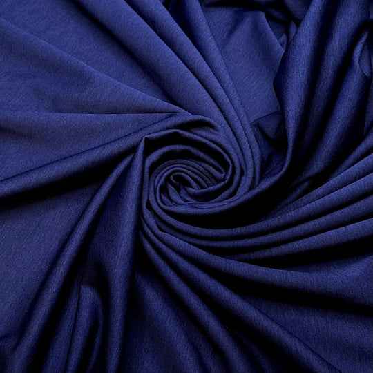 Summer House On The Lake - Polyester Blend Knit - Light Navy - 2M Bundle - True Deadstock fabric Fabric by private - Sustainable Textile | FABCYCLE