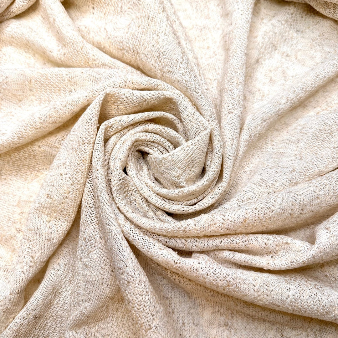 Summer In Australia - Sweater Knit Poly/Nylon Knit - Cream - 2M Bundle - True Deadstock fabric Fabric by private - Sustainable Textile | FABCYCLE