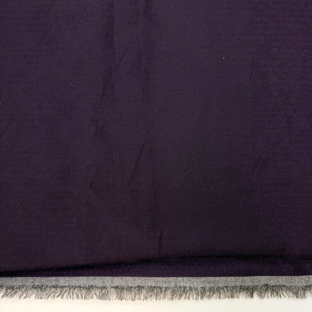 Summer Sabbatical - Twill Weave Poly Woven - Dark Purple - 2.15M Bundle - True Deadstock fabric Fabric by private - Sustainable Textile | FABCYCLE