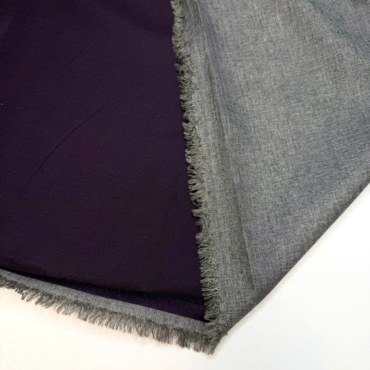 Summer Sabbatical - Twill Weave Poly Woven - Dark Purple - 2.15M Bundle - True Deadstock fabric Fabric by private - Sustainable Textile | FABCYCLE