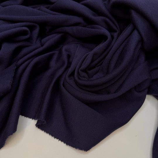 Summer Sports League - Rib Knit Polyester Blend Knit - Dark Navy - 1.7M Bundle - True Deadstock fabric Fabric by private - Sustainable Textile | FABCYCLE