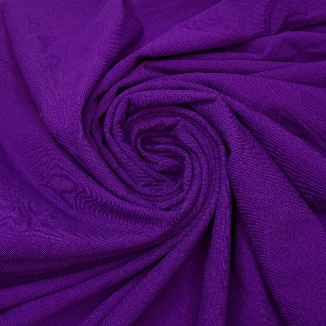Summer Triathlon - Tubular Rib Knit Polyester Blend Knit - Purple - 1.9M Bundle - True Deadstock fabric Fabric by private - Sustainable Textile | FABCYCLE
