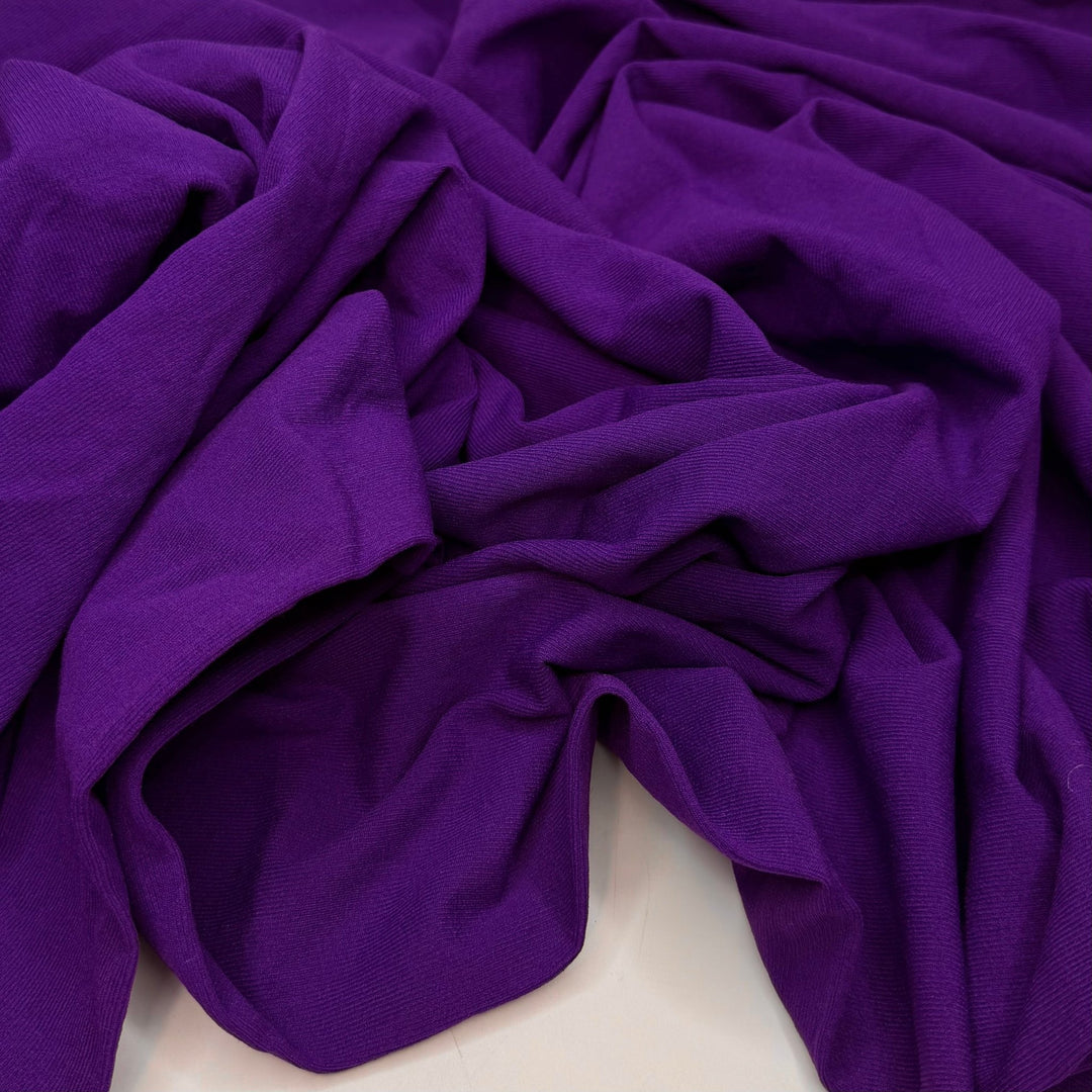 Summer Triathlon - Tubular Rib Knit Polyester Blend Knit - Purple - 1.9M Bundle - True Deadstock fabric Fabric by private - Sustainable Textile | FABCYCLE
