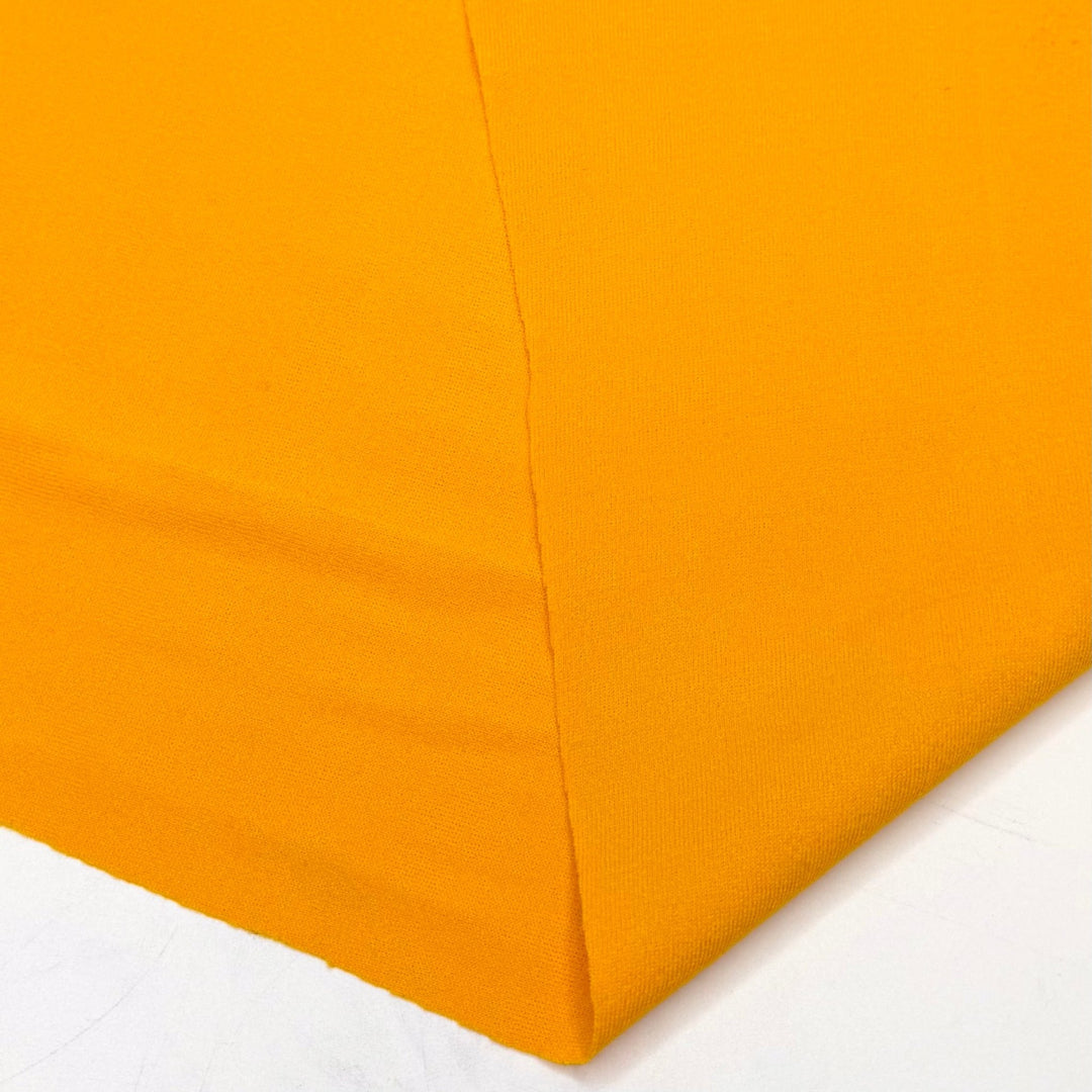 Sun Rays By The Pool - Rib Knit Polyester Blend Knit - Dark Yellow - 1M Bundle - True Deadstock fabric Fabric by private - Sustainable Textile | FABCYCLE