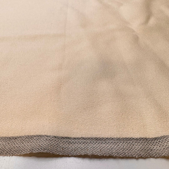 Sunbathing - Crepe Wool Blend Woven - Cream - 1.1M Bundle - True Deadstock fabric Fabric by private - Sustainable Textile | FABCYCLE