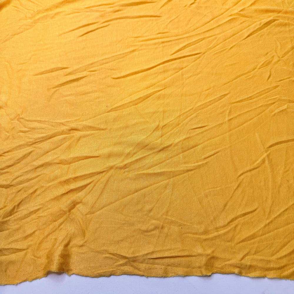 Sunny Forest Path - Rib Knit Hemp Knit - Yellow - 3.3M Bundle - True Deadstock fabric Fabric by private - Sustainable Textile | FABCYCLE