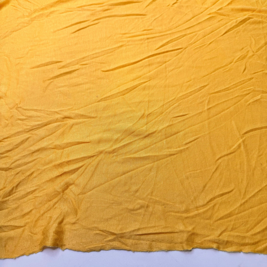 Sunny Forest Path - Rib Knit Hemp Knit - Yellow - 3.3M Bundle - True Deadstock fabric Fabric by private - Sustainable Textile | FABCYCLE