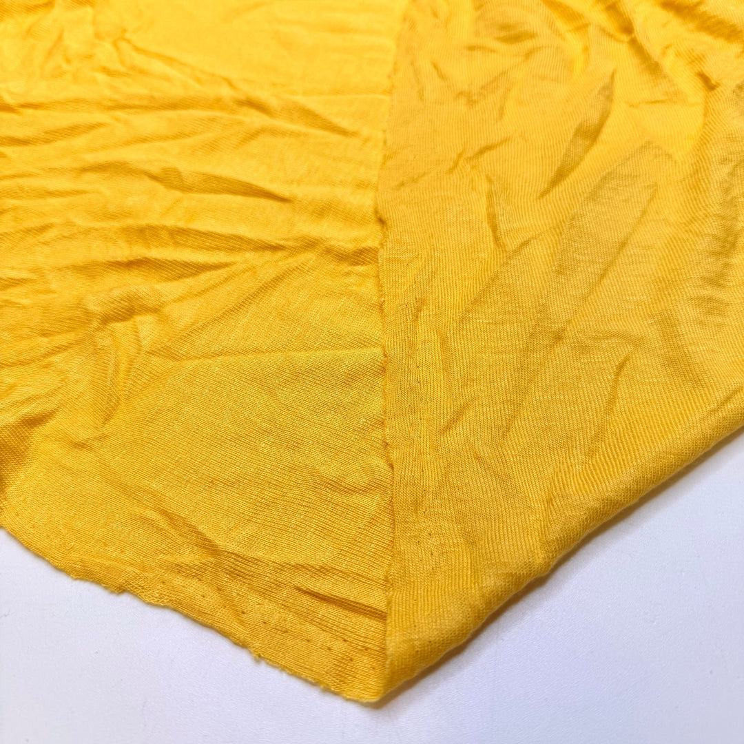 Sunny Forest Path - Rib Knit Hemp Knit - Yellow - 3.3M Bundle - True Deadstock fabric Fabric by private - Sustainable Textile | FABCYCLE