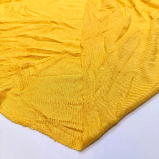Sunny Forest Path - Rib Knit Hemp Knit - Yellow - 3.3M Bundle - True Deadstock fabric Fabric by private - Sustainable Textile | FABCYCLE