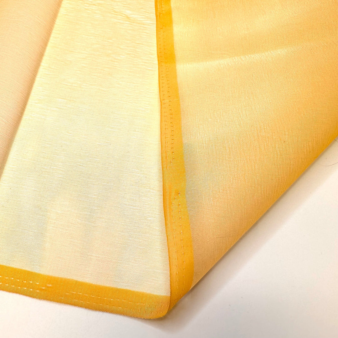 Sunrise At Sea - Organza Poly Woven - Dark Yellow - Bundles - True Deadstock fabric Fabric by private - Sustainable Textile | FABCYCLE