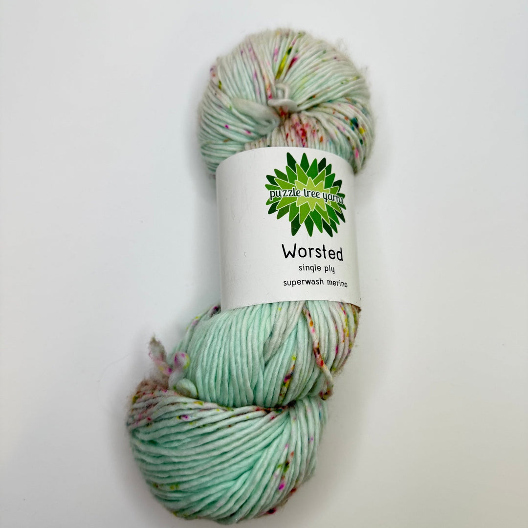 Superwash Merino Yarn - Light Mint Multi - Individual - True Deadstock supplies Fabric by private - Sustainable Textile | FABCYCLE