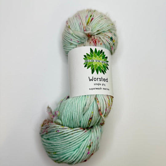 Superwash Merino Yarn - Light Mint Multi - Individual - True Deadstock supplies Fabric by private - Sustainable Textile | FABCYCLE