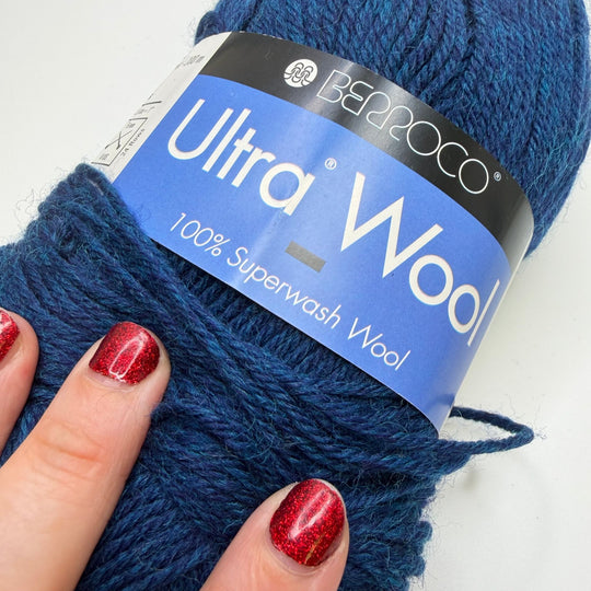 Superwash Wool Yarn - Dark Blue - Individual - True Deadstock supplies Fabric by private - Sustainable Textile | FABCYCLE