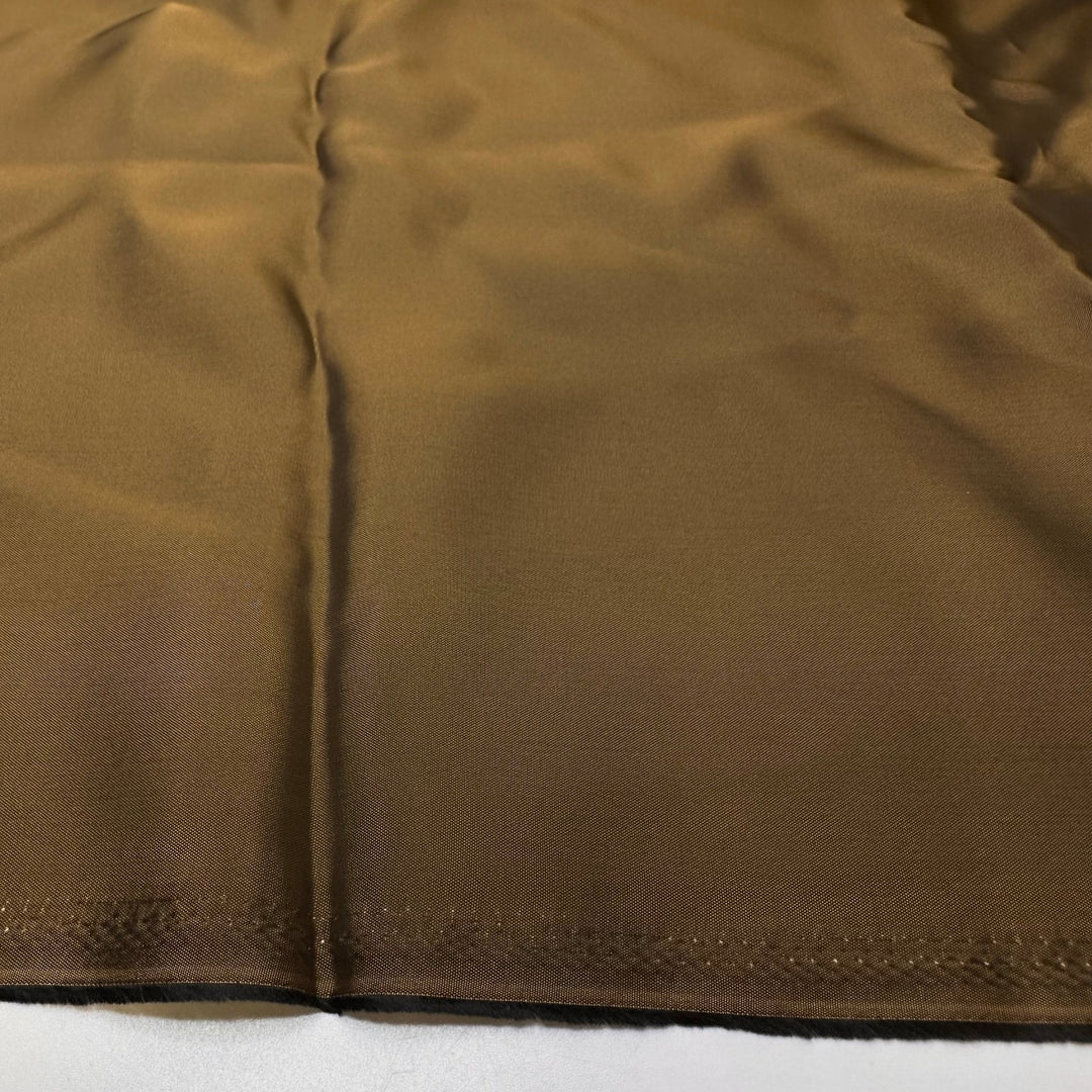 Supporting Your Community - Satin Cotton Woven - Dark Green/Beige - 2.35M Bundle - True Deadstock fabric Fabric by private - Sustainable Textile | FABCYCLE