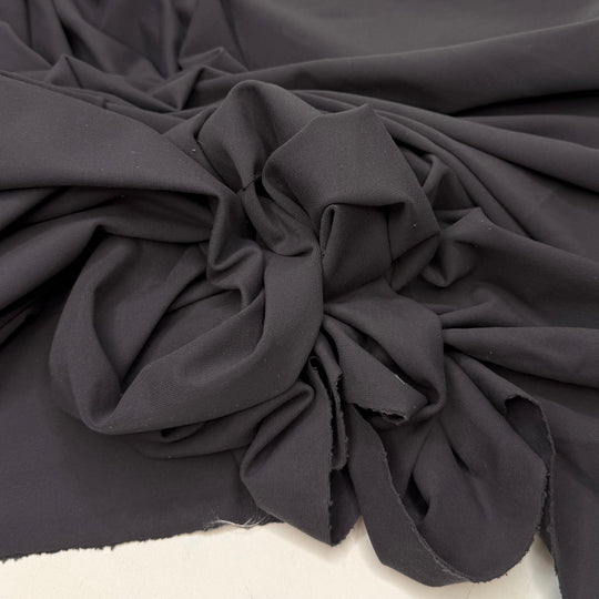 Surf Or Sound Side - Jersey Polyester Blend Knit - Dark Grey - 1.4M Bundle - True Deadstock fabric Fabric by private - Sustainable Textile | FABCYCLE