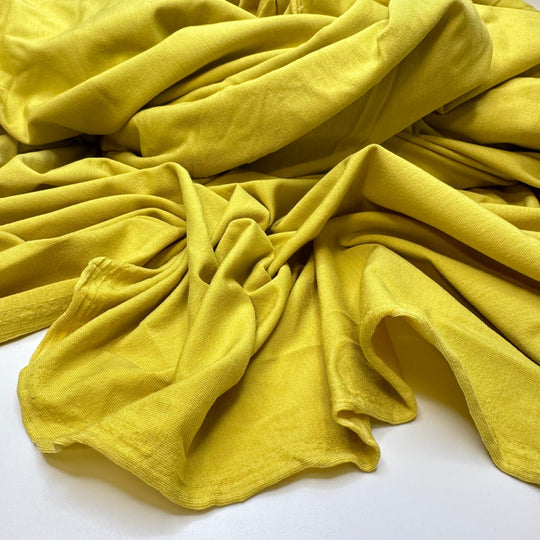 Swamp - Jersey Natural Blend Knit - Yellow/Green - Bundles - True Deadstock fabric Fabric by private - Sustainable Textile | FABCYCLE