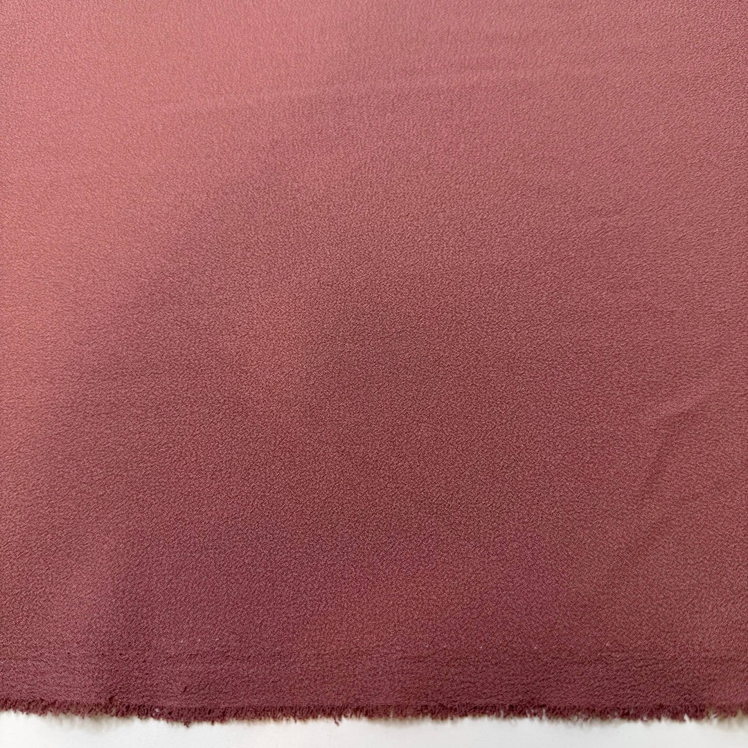 Sweet Ham - Crepe Polyester Blend Woven - Dark Pink - 2M Bundle - True Deadstock fabric Fabric by private - Sustainable Textile | FABCYCLE