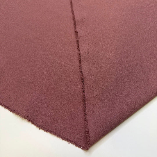 Sweet Ham - Crepe Polyester Blend Woven - Dark Pink - 2M Bundle - True Deadstock fabric Fabric by private - Sustainable Textile | FABCYCLE