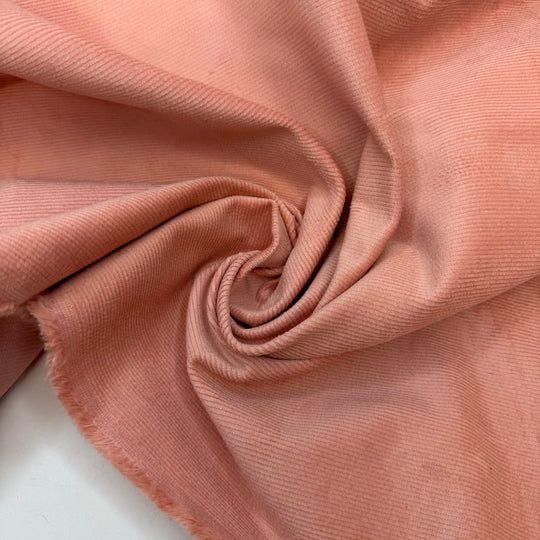 Sweet Hearted - Corduroy Cotton/Spandex Woven - Light Pink Camouflage - 2M Bundle - True Deadstock fabric Fabric by private - Sustainable Textile | FABCYCLE