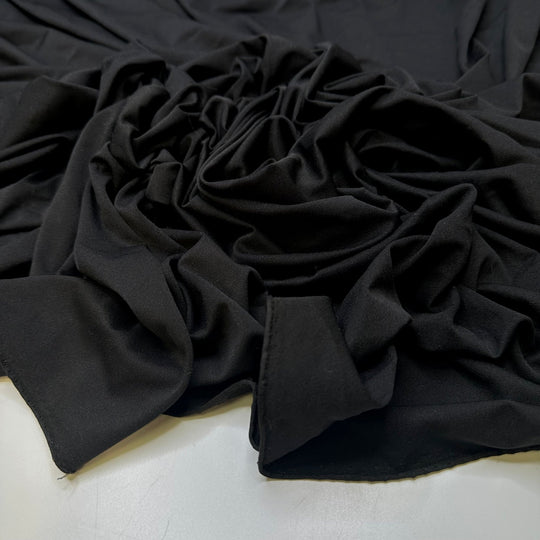 Swept Off My Feet - Polyester Blend Knit - Black - 3.25M Bundle - True Deadstock fabric Fabric by private - Sustainable Textile | FABCYCLE