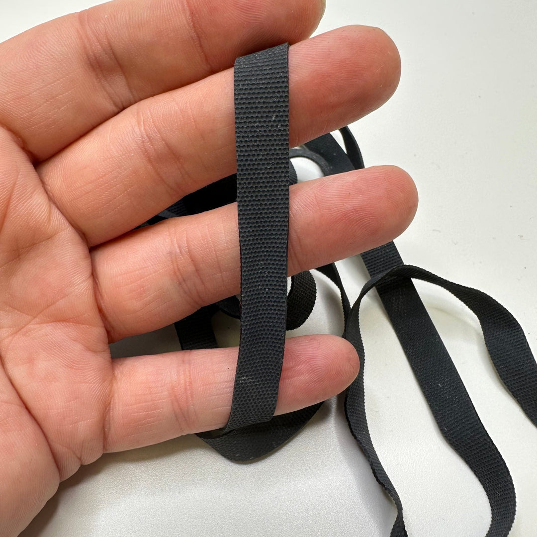 ¼" Swim Elastic - Black - 2M Bundle - True Deadstock supplies Fabric by private - Sustainable Textile | FABCYCLE