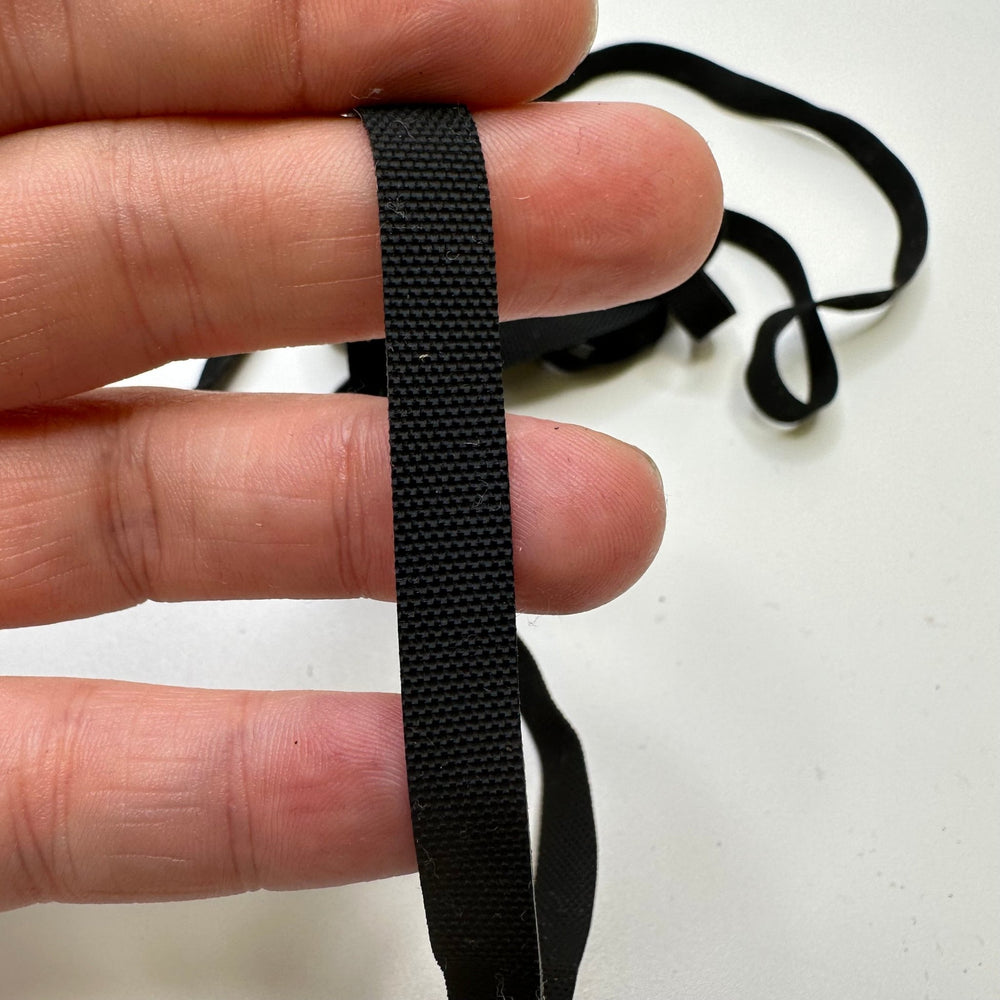 ¼" Swim Elastic - Black - 2M Bundle - True Deadstock supplies Fabric by private - Sustainable Textile | FABCYCLE