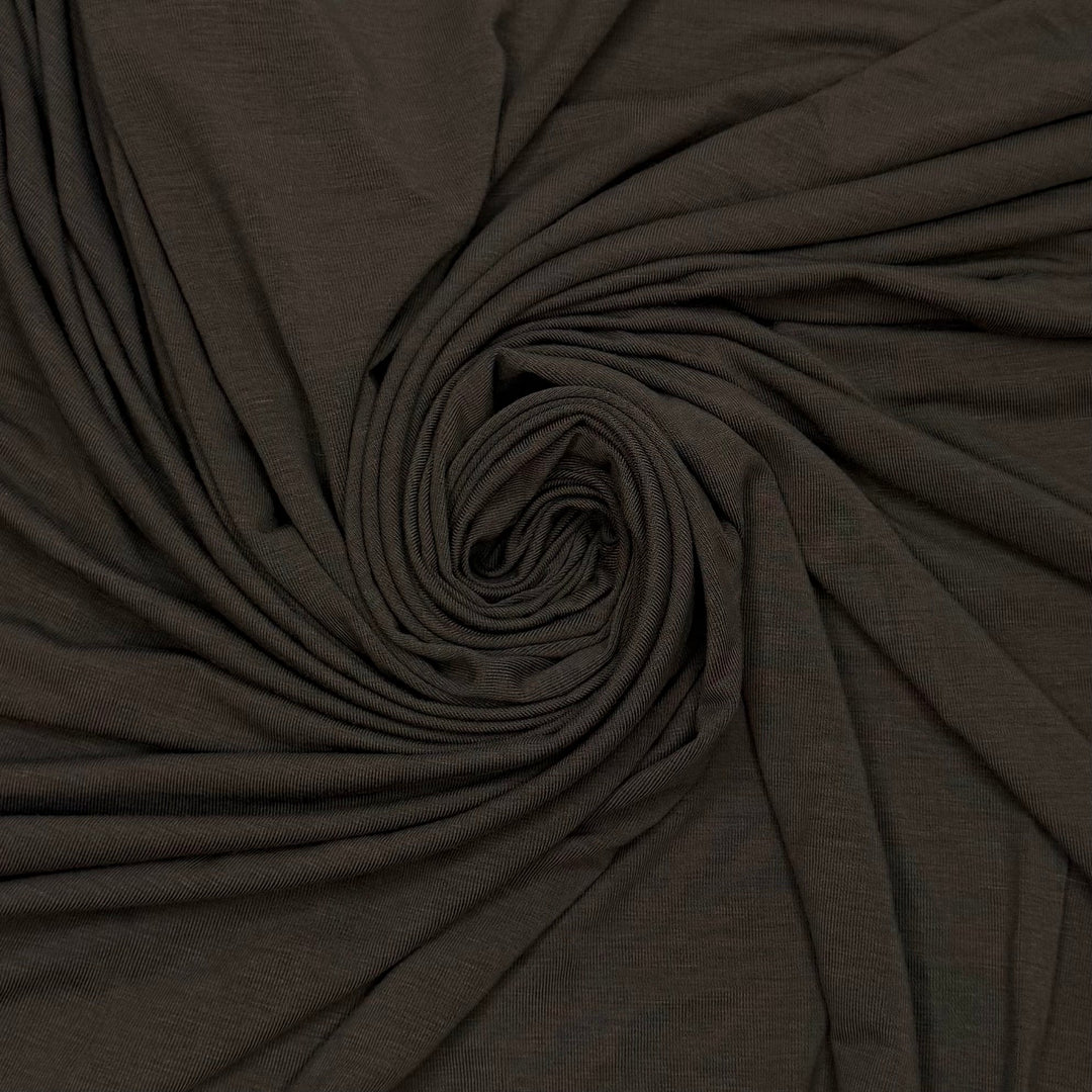 Swim Lessons - Jersey Bamboo Blend Knit - Dark Grey - 1M Bundle - True Deadstock fabric Fabric by private - Sustainable Textile | FABCYCLE
