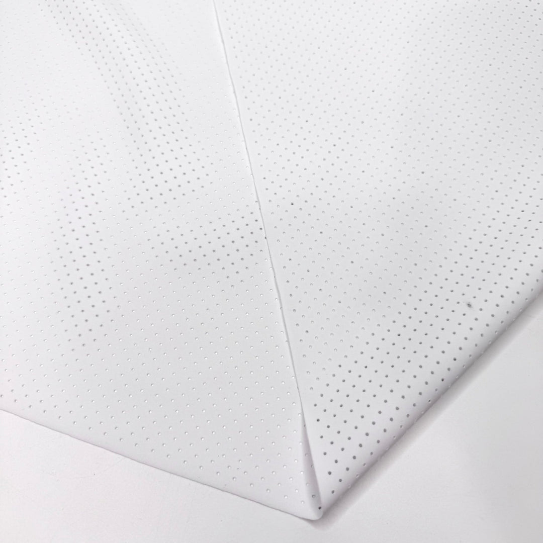Swim Meet Showdown - Sport Mesh Nylon/Spandex Knit - White - 1M Bundle - True Deadstock fabric Fabric by private - Sustainable Textile | FABCYCLE