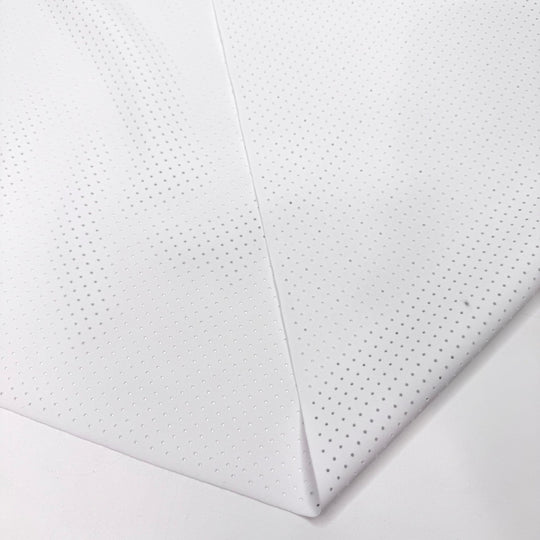 Swim Meet Showdown - Sport Mesh Nylon/Spandex Knit - White - 1M Bundle - True Deadstock fabric Fabric by private - Sustainable Textile | FABCYCLE