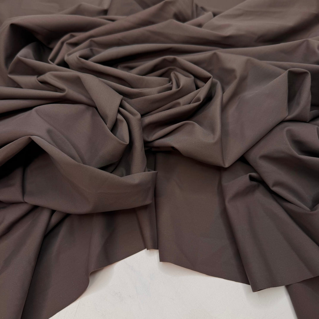 Swimming Against The Tide - Jersey Nylon/Spandex Knit - Dark Brown/Grey - 1M Bundle - True Deadstock fabric Fabric by private - Sustainable Textile | FABCYCLE