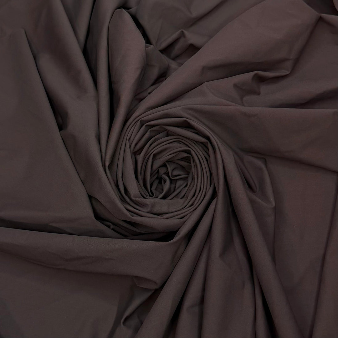 Swimming Against The Tide - Jersey Nylon/Spandex Knit - Dark Brown/Grey - 1M Bundle - True Deadstock fabric Fabric by private - Sustainable Textile | FABCYCLE