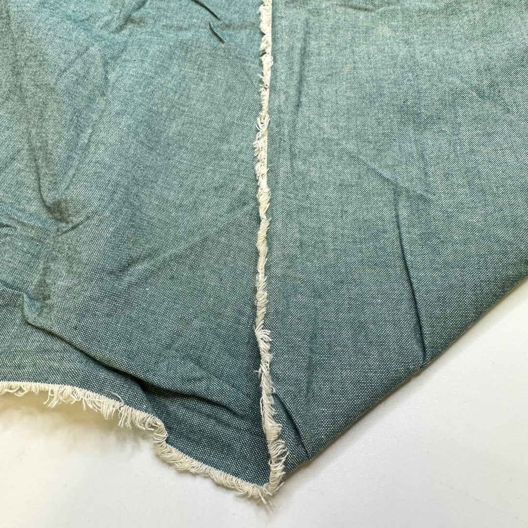 Swimming In The River - Cotton Woven - Teal - 2.2M Bundle - True Deadstock fabric Fabric by private - Sustainable Textile | FABCYCLE