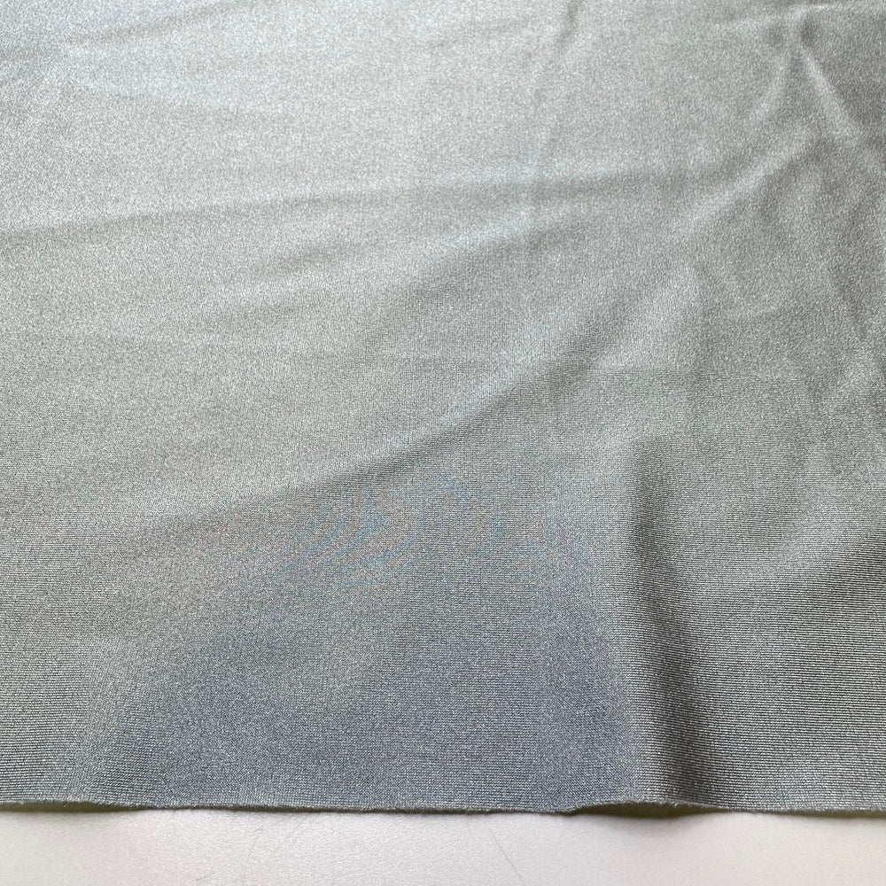 Swimming With Sting Rays - Jersey Poly/Spandex Knit - Silver - 1.85M Bundle - True Deadstock fabric Fabric by private - Sustainable Textile | FABCYCLE