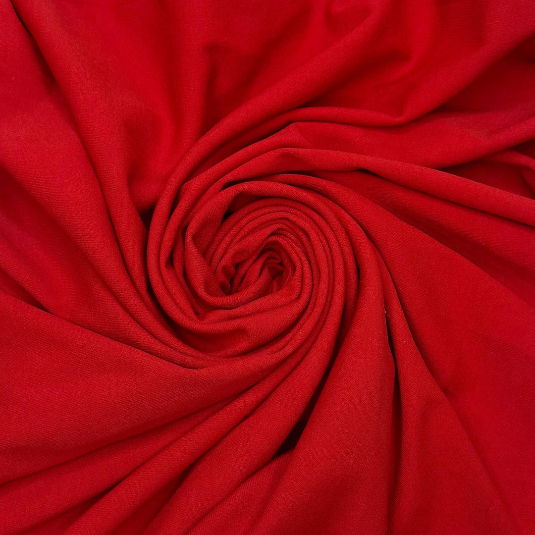Swimsuit Shopping - Rib Knit Polyester Blend Knit - Red - 1M Bundle - True Deadstock fabric Fabric by private - Sustainable Textile | FABCYCLE