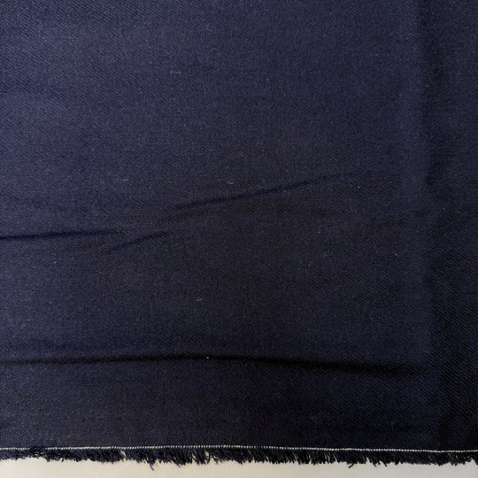 Swing Hinge Creeks - Flanel Cotton Woven - Navy - 2.3M Bundle - True Deadstock fabric Fabric by private - Sustainable Textile | FABCYCLE