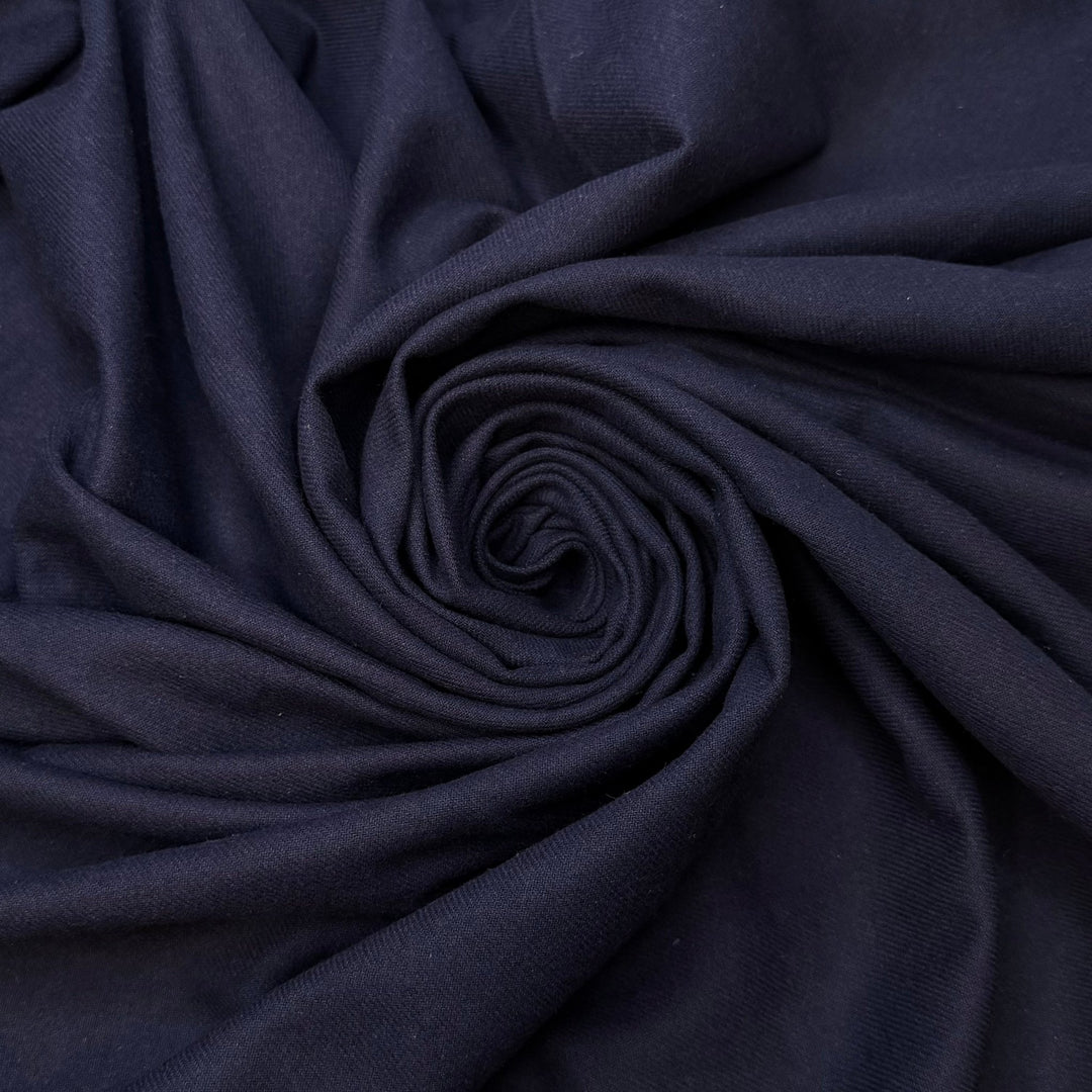 Swing Hinge Creeks - Flanel Cotton Woven - Navy - 2.3M Bundle - True Deadstock fabric Fabric by private - Sustainable Textile | FABCYCLE