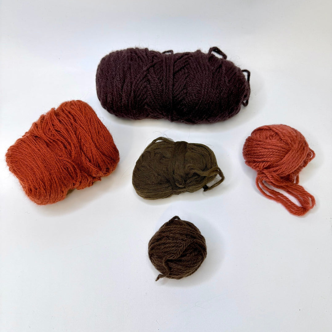 Synthetic Yarn - Brown - 5 Pack - True Deadstock supplies Fabric by private - Sustainable Textile | FABCYCLE