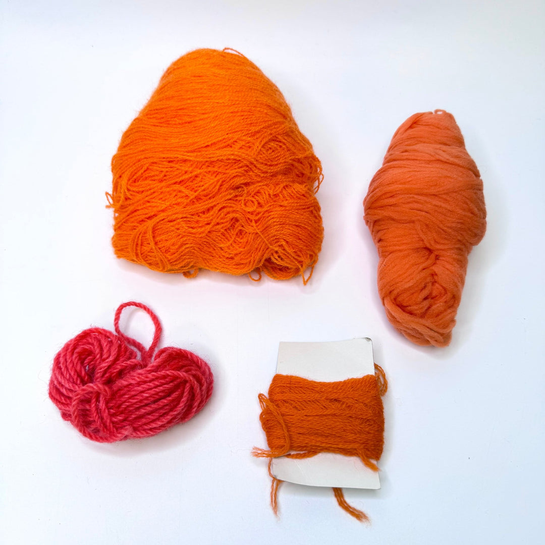 Synthetic Yarn - Orange - 4 Pack - True Deadstock supplies Fabric by private - Sustainable Textile | FABCYCLE