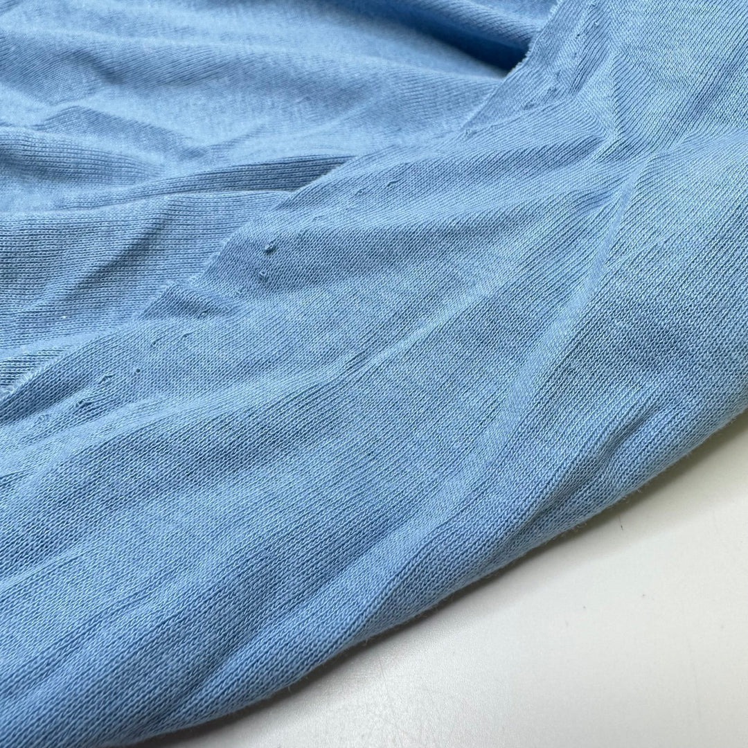 Take A Breath - Rib Knit Cotton Blend Knit - Light Blue - 1M Bundle - True Deadstock fabric Fabric by private - Sustainable Textile | FABCYCLE