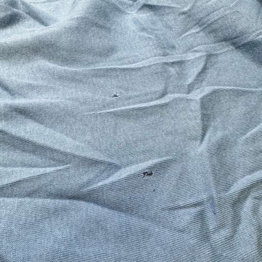 Take A Breath - Rib Knit Cotton Blend Knit - Light Blue - 1M Bundle - True Deadstock fabric Fabric by private - Sustainable Textile | FABCYCLE