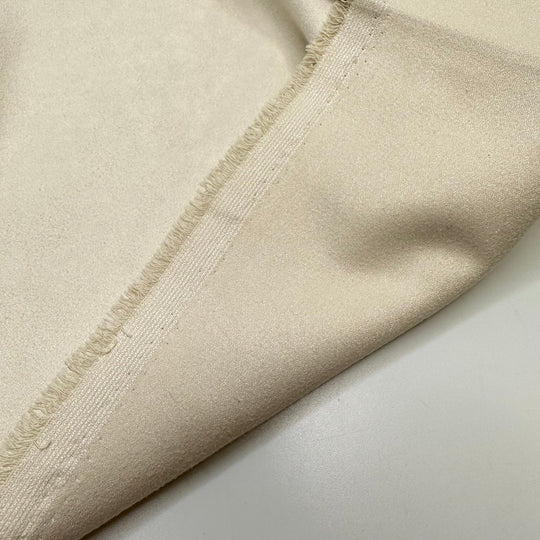 Take A Little Trip - Faux Suede Woven - Cream - Bundles - True Deadstock fabric Fabric by private - Sustainable Textile | FABCYCLE