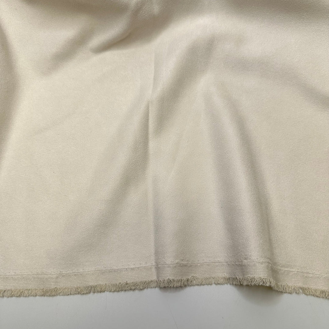 Take A Little Trip - Faux Suede Woven - Cream - Bundles - True Deadstock fabric Fabric by private - Sustainable Textile | FABCYCLE