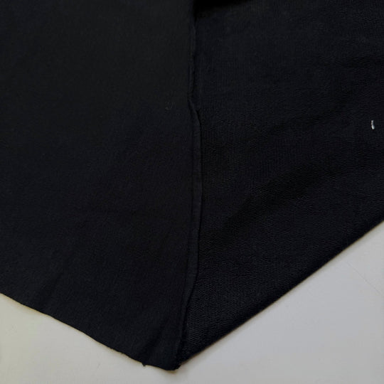 Take Only What You Need - French Terry Bamboo Knit - Black - 2M Bundle - True Deadstock fabric Fabric by private - Sustainable Textile | FABCYCLE