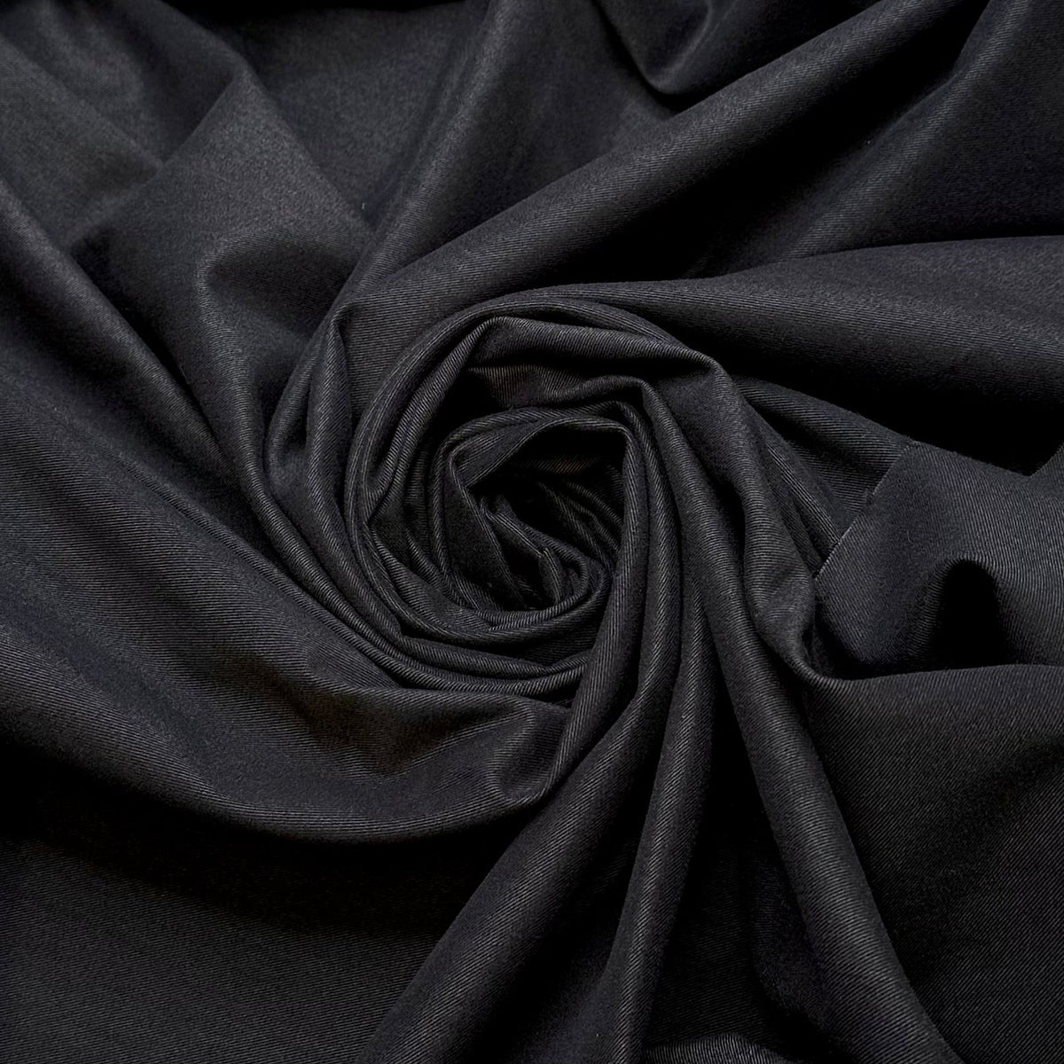 Take Your Umbrella - Brushed Twill Weave Polyester Blend Woven - Dark Grey - 2M Bundle - True Deadstock fabric Fabric by private - Sustainable Textile | FABCYCLE