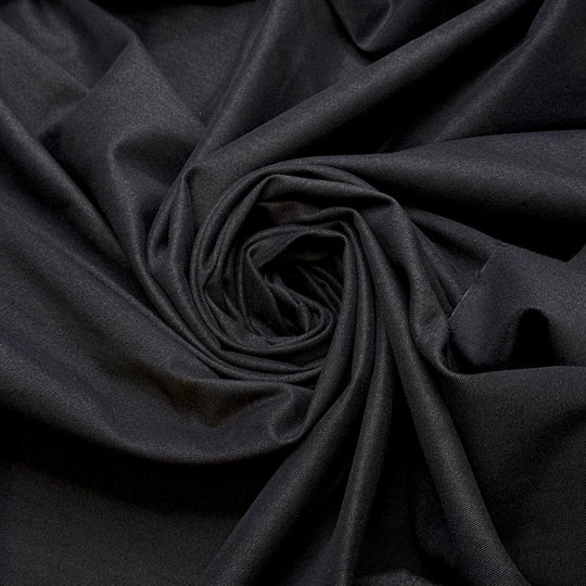 Take Your Umbrella - Brushed Twill Weave Polyester Blend Woven - Dark Grey - 2M Bundle - True Deadstock fabric Fabric by private - Sustainable Textile | FABCYCLE