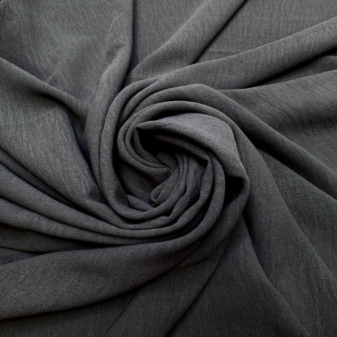 Taking A Family Portrait - Polyester Blend Woven - Grey - 1.6M Bundle - True Deadstock fabric Fabric by private - Sustainable Textile | FABCYCLE