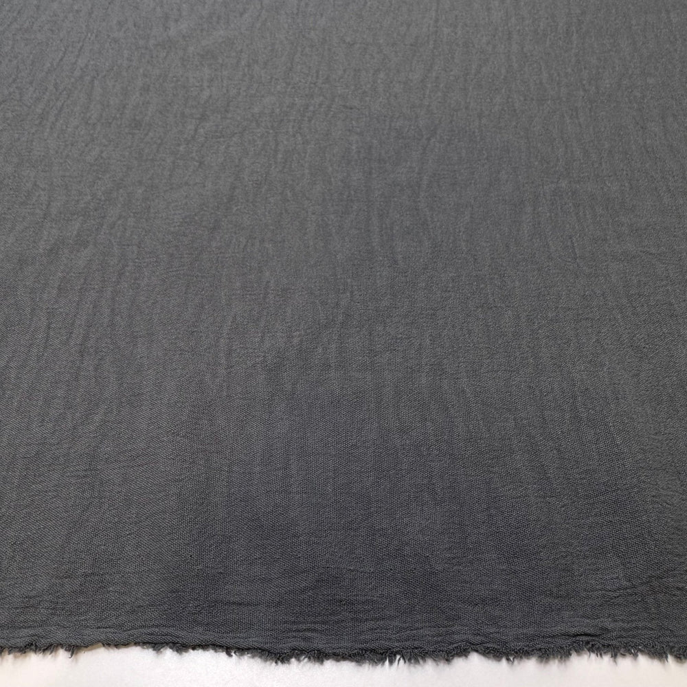 Taking A Family Portrait - Polyester Blend Woven - Grey - 1.6M Bundle - True Deadstock fabric Fabric by private - Sustainable Textile | FABCYCLE