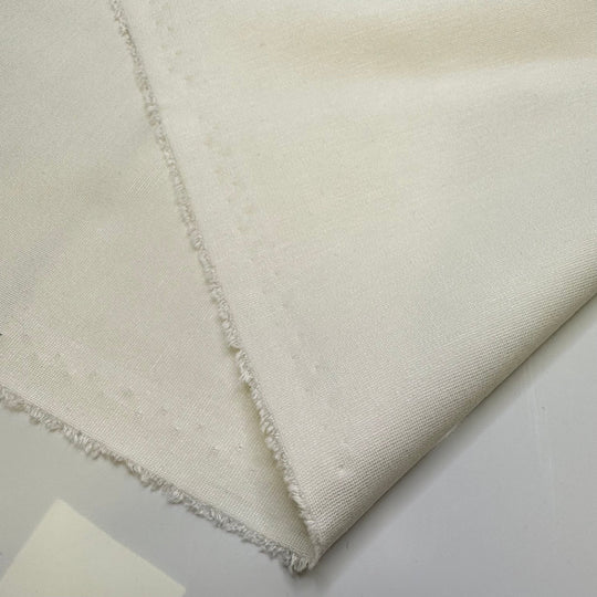 Taking Myself Out On A Date - Ponte Natural Blend Knit - Light Cream - Bundles - True Deadstock fabric Fabric by private - Sustainable Textile | FABCYCLE