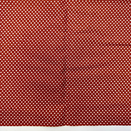 Talking About Your Passions - Cotton/Poly Woven - Light Brown/White Polka Dots - 3M Bundle - True Deadstock fabric Fabric by private - Sustainable Textile | FABCYCLE